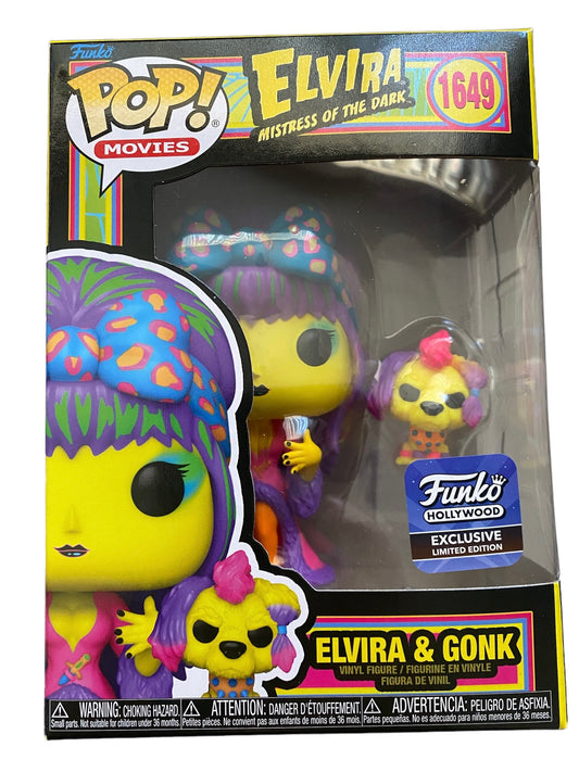 Funko Pop Elvira Gonk Funko Hollywood Exclusive Blacklight