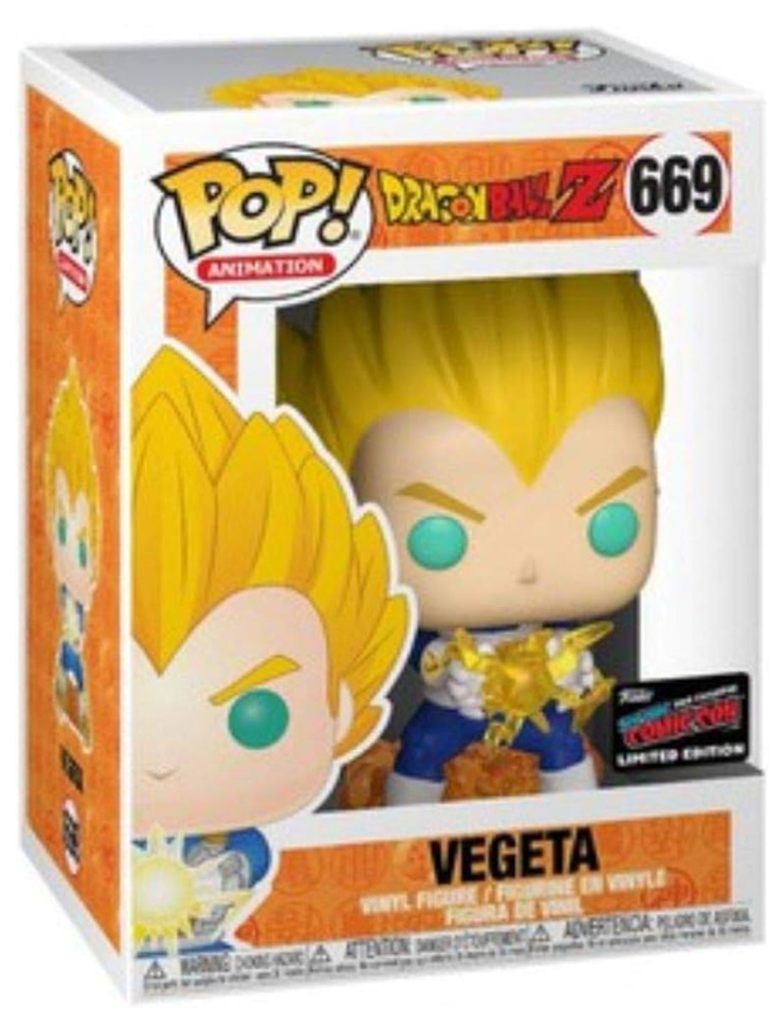 Dragonball Z Vegeta NYCC Shared Sticker Exclusive