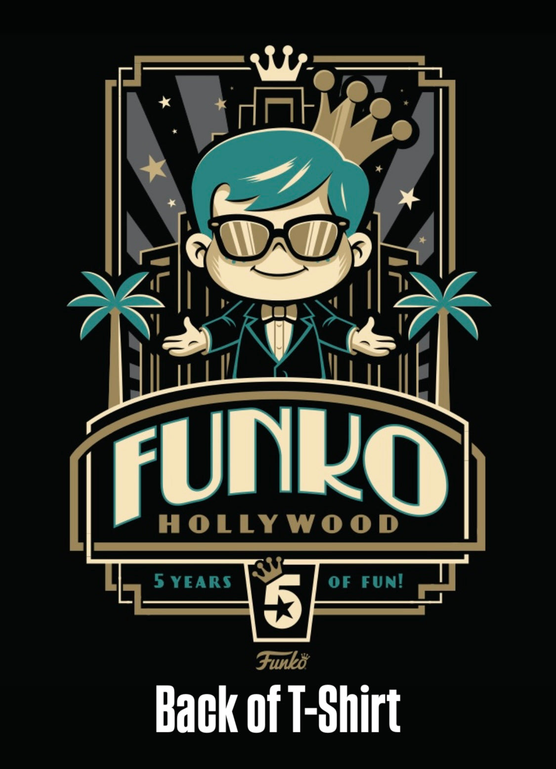 Official Freddy Funko T-Shirt XL Funko Hollywood 5 year Anniversary Shirt