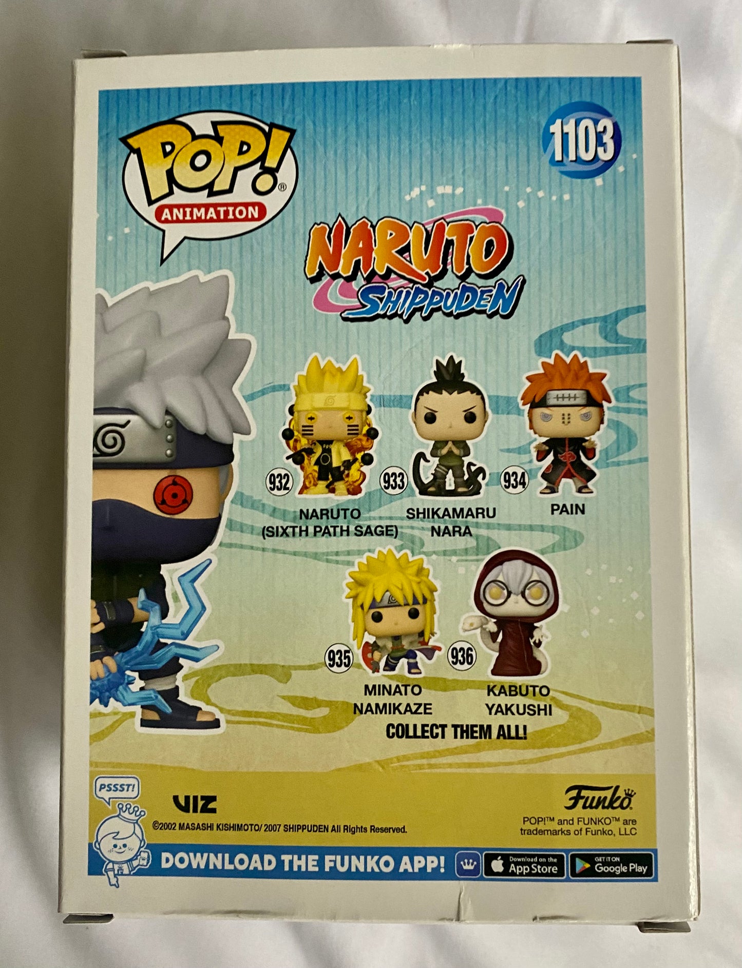 Minor Damage Kakashi Raikiri Glow in the Dark Exclusive Funko Pop! #B