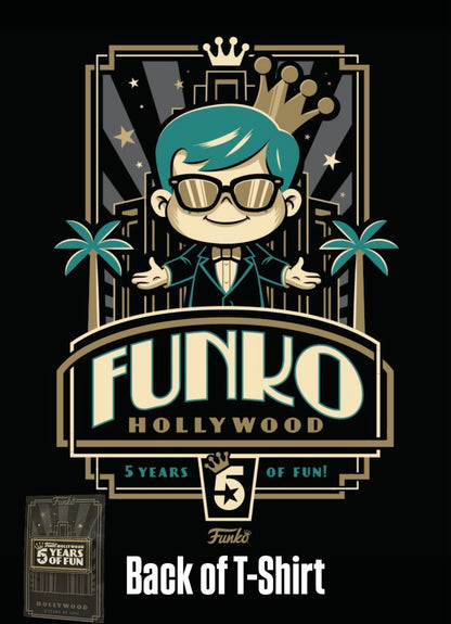 Official Freddy Funko T-Shirt XL Funko Hollywood 5 year Anniversary Shirt