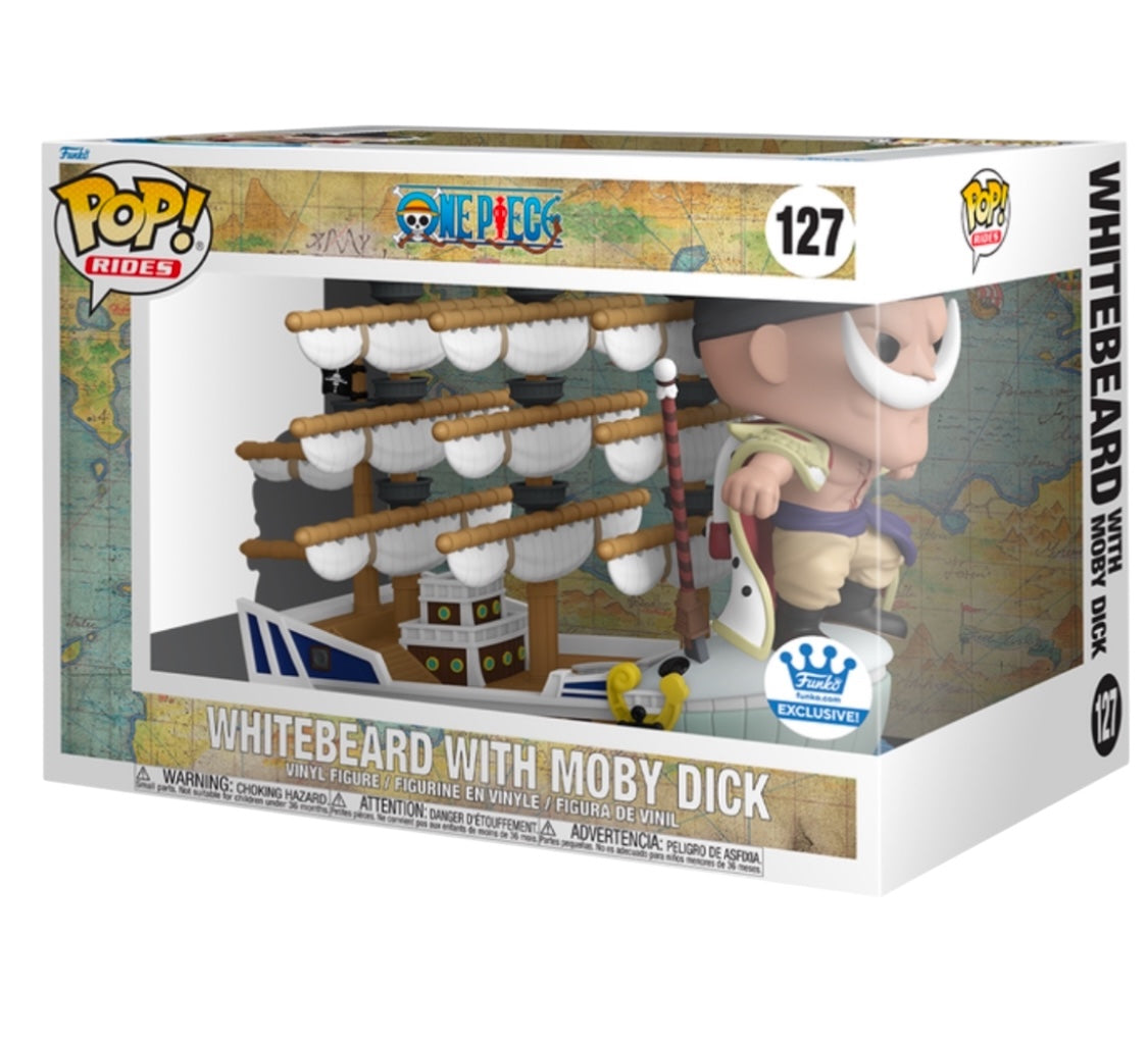 In Stock! Funko Pop One Piece Whitebeard With Moby Dick Funko Shop Exclusive