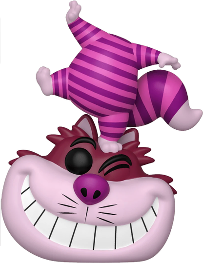 Disney Alice in Wonderland Cheshire Cat Standing on his Head Exclusive Funko Pop!