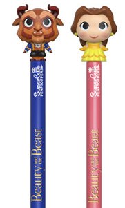 Disney's Beauty and the Beast - Belle & Beast  Super Cute Collector's Pen Topper Set Funko