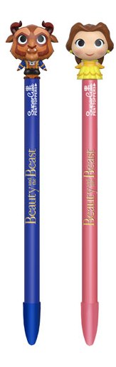 Disney's Beauty and the Beast - Belle & Beast  Super Cute Collector's Pen Topper Set Funko