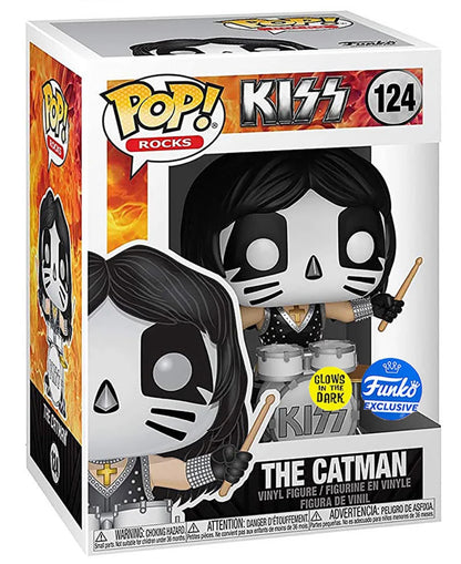 Kiss rock band set of 4 Exclusive Glow In The Dark Funko Pop Set