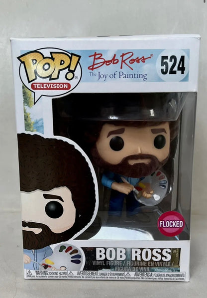 Flocked Bob Ross Exclusive Funko Pop!