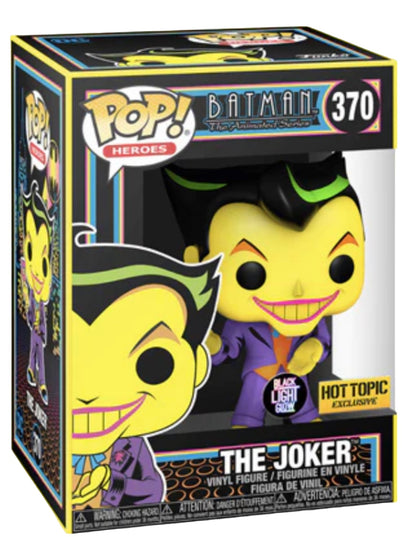 DC Heroes: Batman The Joker Black Light Glow Exclusive Vinyl Figure #370