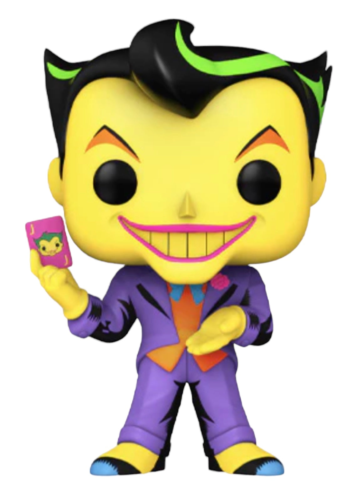 DC Heroes: Batman The Joker Black Light Glow Exclusive Vinyl Figure #370