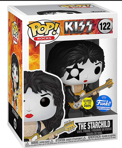 Kiss rock band set of 4 Exclusive Glow In The Dark Funko Pop Set