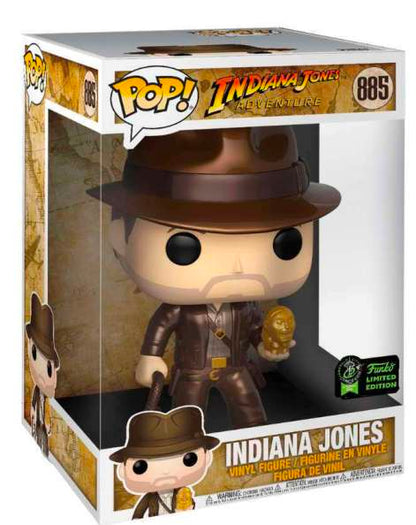 Indiana Jones Metallic 10" Funko Pop! 2020 EEEC Exclusive Con Sticker