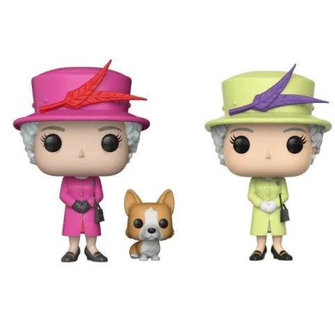 The Royals Queen Elizabeth II Vinyl Figures Bundle Set of 2