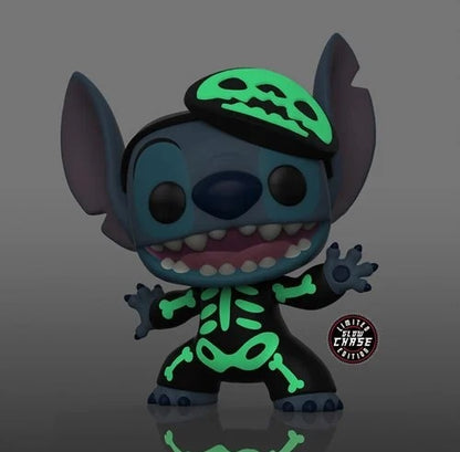 Lilo & Stitch Skeleton Stitch Vinyl Figure Chase and Common Bundle - EE Exclusive