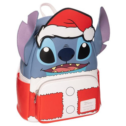 Lilo & Stitch Christmas Holiday Santa Stitch Loungefly Mini Backpack - EE Exclusive