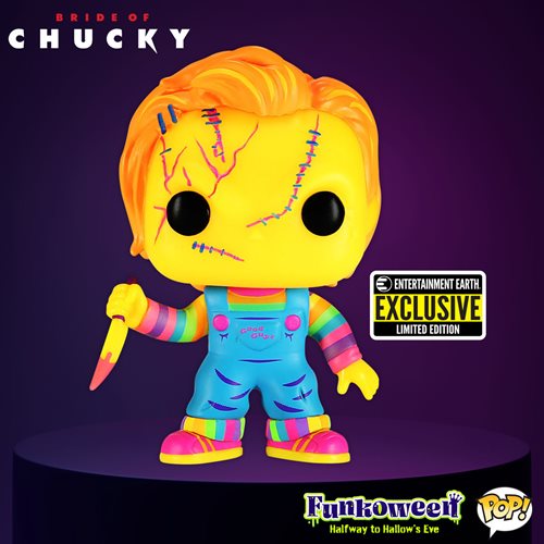 Blacklight Chucky Funko Vinyl Figure EE Exclusive