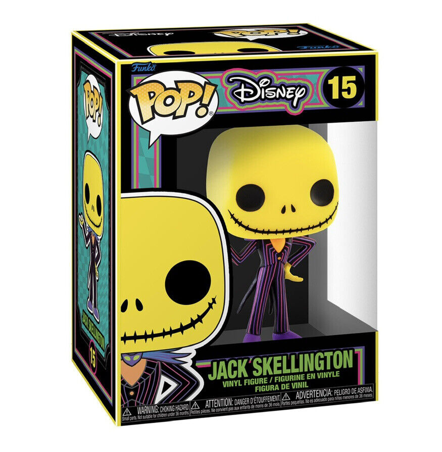 Dinsey's Nightmare Before Christmas Jack Skellington Blacklight Funko Pop!